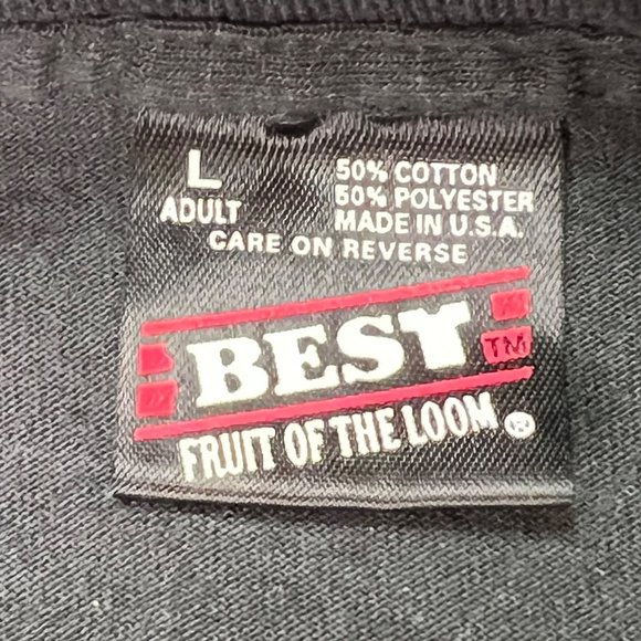 Fruit Of The Loom Shirt Mens Large Black The Family Tree Of British Rock Graphic - Picture 8 of 13